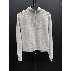 Prana Cozy Up Half Zip Pullover Grey Sweatshirt